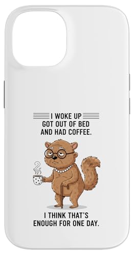 Dog I Woke Up Got Out Of Bed And Had Coffee �f�U�C�� �X�}�z�P�[�X iPhone 14 �p