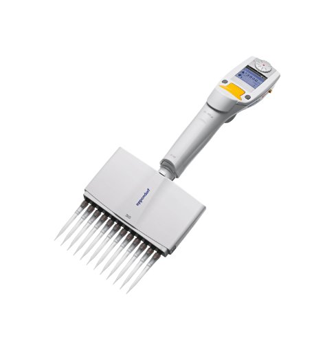 Eppendorf 4861000139 Xplorer 12-Channel Electronic Pipetters, Yellow Multi-Function Rocker, 5-100µl Volume