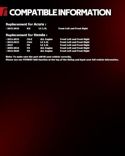 Image of Torchbeam Front Brake Calipers Set for Fit Honda 2009-2012 2015-2020 Fit, Honda 2013 Fit 1.5L, Honda 2011-2015 CR-Z, Front Left and Front Right Calipers Replace # 19B6039+19B6038