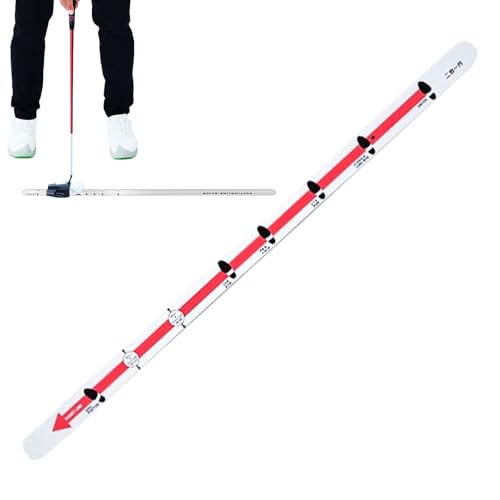 Golf Putting Aid - Carril de ejercicio portátil de 90 x 4 x 4 cm, herramienta de entrenamiento de alineación, accesorio de interior al aire libre para el desarrollo de habilidades mejora del juego