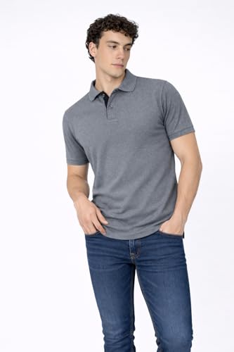 Image of Men's Cotton Polo T-Shirt | Solid Regular Fit Polo Neck T-Shirt | Half Sleeve Casual & Office Wear | Soft Breathable Summer T-Shirt for Men