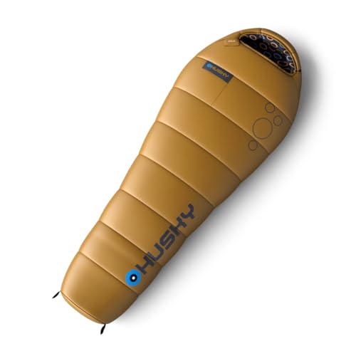 Husky Merlot Mummy Sleeping Bag for Children -10°C Yellow
