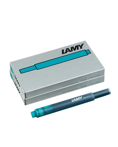 Lot de 2 cartouches d'encre LAMY T10 à grande capacité - compatibles avec tous les modèles de stylos plume Lamy - Contenance : 1,25 ml/cartouche - 5 pièces...