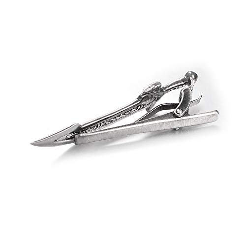 Image of Sword Tie Clip for Men Novelty Silver Gold Black Tie Bar Personalized Unique Party Jewelry Gift
