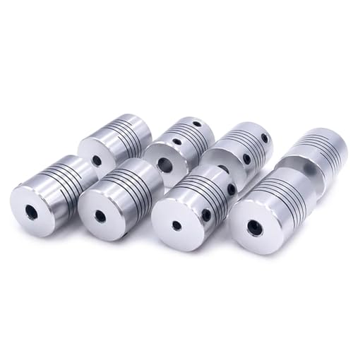 Acoplador de aluminio mecanizado D19 L25 para codificadores y CNC 4