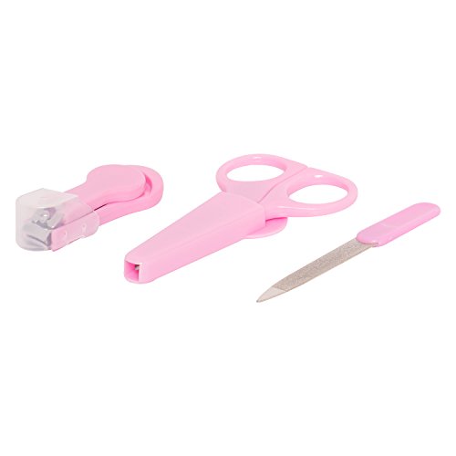 Image of Baybee Baby Nail Clipper with Magnifier Safety Nail Cutter Toddler Infant Scissor Manicure Pedicure Care Pack of 1 (Nail Grooming Set, Pink)
