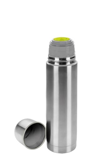 Brightium Termo para líquidos Inoxidable 1L, diseñado para Mantener la Temperatura y Ideal para Bebidas Calientes o frías.