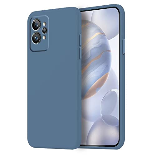 HONLEN Funda Compatible para Realme GT2 Pro Case, (6.7' Inches) Líquida TPU Silicona Cover con Anti-Rasguño, Cáscara Suave Cubierta Lavanda Gris