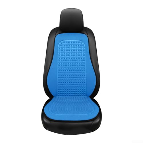 Sileduove Kühlender Autositzbezug aus Seide, Sommer, atmungsaktiv, Vordersitzkissen, Matte, temperaturregulierendes Pad für Autos, LKWs, SUV, Blau