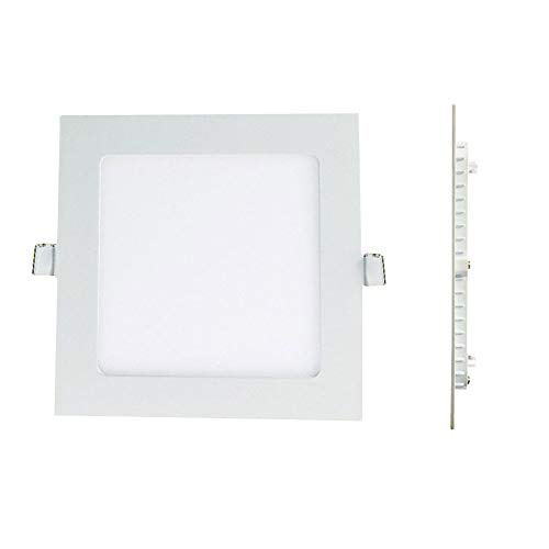 Europalamp - Spot Encastrable LED 18W Carré Extra-Plat Blanc Neutre 4500K