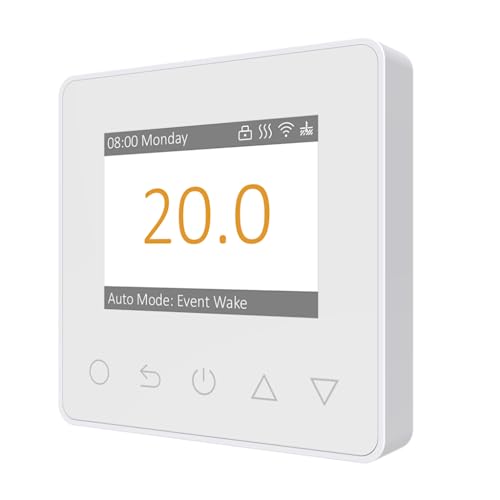 Digital Proframmable Thermostat for Electric Floor Heating Underfloor Heating Thermostat Smart Temperature Controller White with WIFI - Image 3