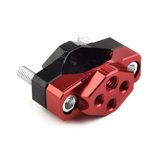 Abrazadera de aluminio rojo de 32 mm duradera para barras de luz 3
