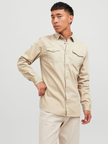 Image of Jack & Jones Men's Jjesheridan Shirt L /S Noos Jjesheridan Shirt L /S Noos (Pack of 1)