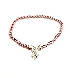 Protection Evil Eye Bracelet - Lucky Hamsa Hand Charm - 7 Inch Sterling Silver Jewelry - Best Kabbalah Red String Bracelets for Women
