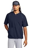 SPORT-TEK Unisex Repeat Half Zip Short Sleeve Jacket, True Navy, 4X-Large