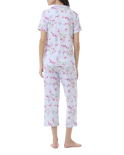 Image of Karen Neuburger Women's Short Sleeve Girlfriend Capri Pajama Set