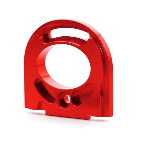 CHRCOED Metal Motor Mount,Aluminum Adjustable Mounting Bracket for Tamiya TT02 1/10 RC Car Red