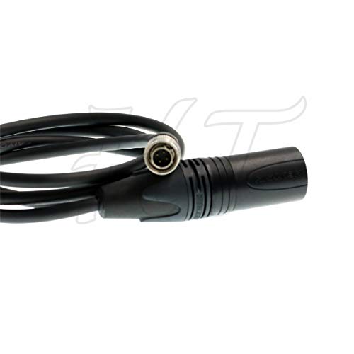 HangTon Flexibles Stromkabel XLR 4 Pin auf Hirose 4 Pin 99,1 cm für Zoom F8N Soundgeräte 633 664 MixPre-10T Mixer Recorder