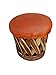 Equipal Bar Stool for Home Kitchen, Bar, Restaurant, Hotel Forniture Traditional Mexican Chair Orange Color Handmade, Artisan in Mexico Equipales San José