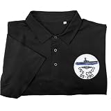uss cisco ss 290 embroidered patch polo shirt Multicolor