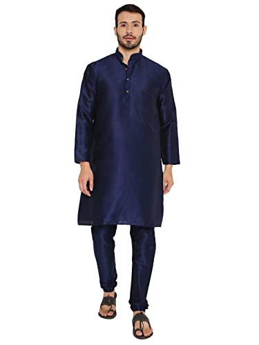 Image of Maharaja Banarasi Dupion Silk Kurta Pjama Set for Men