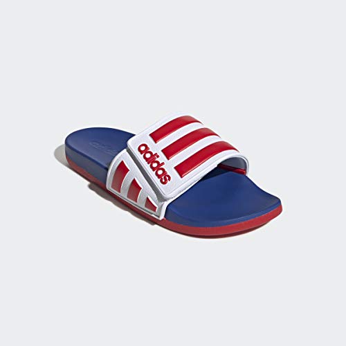 Image of Adidas Men ADILETTE COMFORT ADJ Synthetic Swim Slide FTWWHT /SCARLE /ROYBLU | GTD10