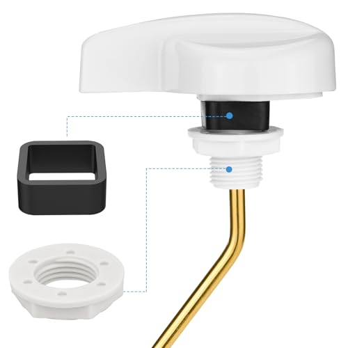 Image of Compatible with TOTO Toilet Handle Replacement Parts Kit, Universal THU068#CP Trip Lvr for St743S Side Mount Toilet Flush Tank Lever Handle for TOTO Kohler Toilet Tank, 1-Pack Bright White