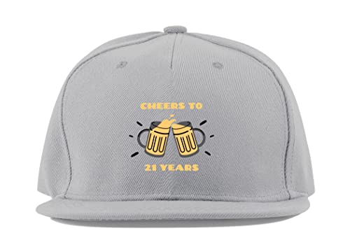 Casquette de baseball 21 years pour soirées et festivals d'été en coton gris