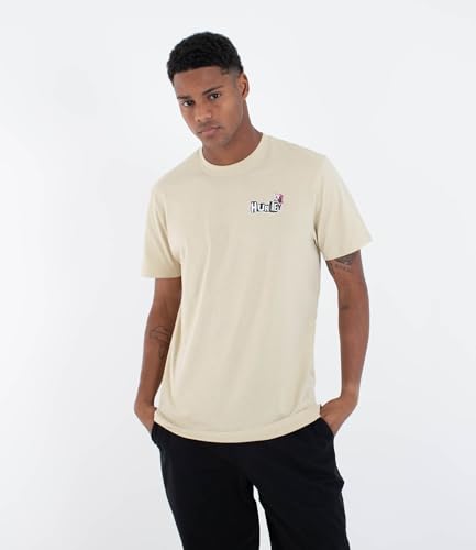 Wave Anarchy T-Shirt Homme Hurley avec imprimé graphique original manches courtes