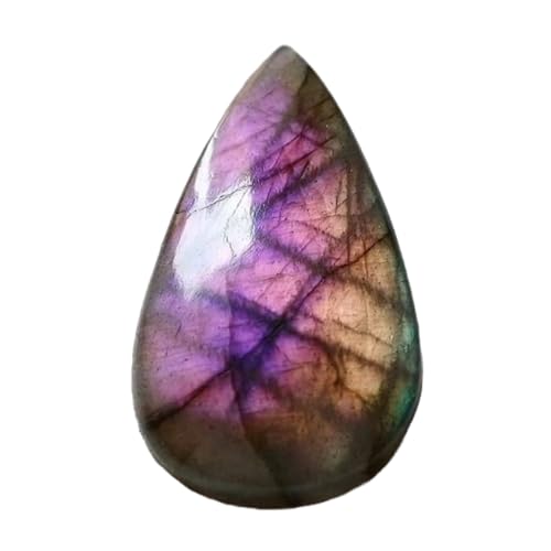 Cabochon labradorite violette naturelle forme poire pour réparer ou créer un bijou