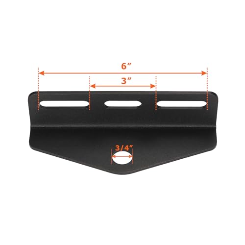 Universal Zero Turn Lawn Mower Trailer Hitch Heavy Duty Adapter Bracket Receiver 3"-6" Mount 3/4" Pin Hole