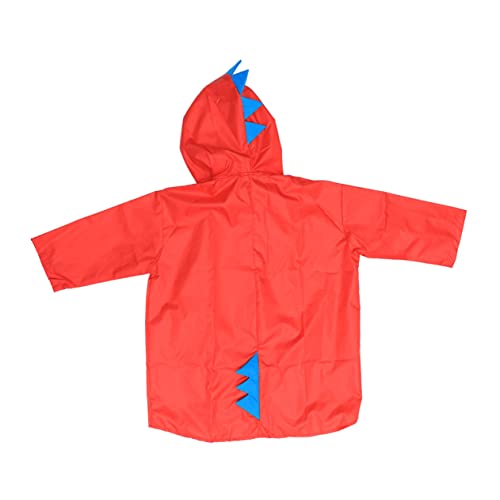 Boys and Girls's Rain Poncho Dinosaur Design Lightweight Raincoat for Boys Girls Xxl