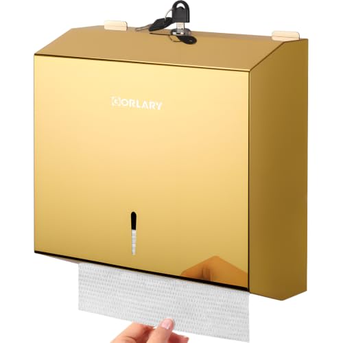 Distributeur de Papier essuie-Tout Mural Commercial, Pliage en C, Distributeur de Serviettes en Papier à Main, Support en Acier Inoxydable