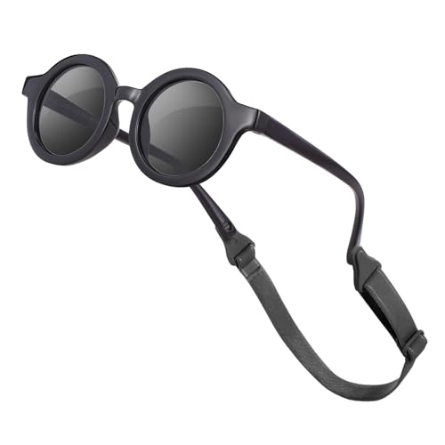 Image of Baby Sunglasses with Strap Polarized Flexible UV400 for Infant Toddler Boys Girls Age 0-36 Months