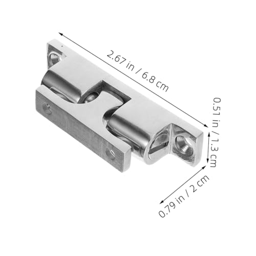Tope de puerta inoxidable pack de 4 piezas con soporte anticolisión para suelo 2