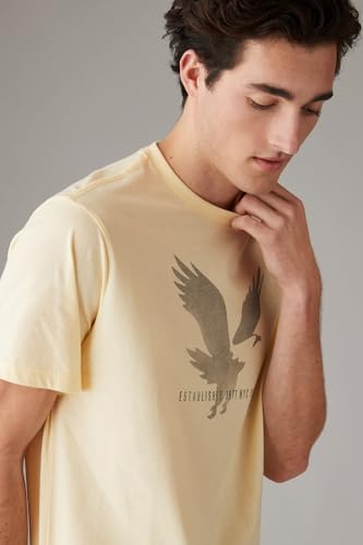 Image of American Eagle Men's Supersoft Everyday Wear Short‑Sleeve Logo Graphic T‑Shirt