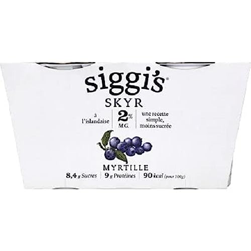 Siggi's Yaourts Skyr à la myrtille - Les 2 pots de 140 g