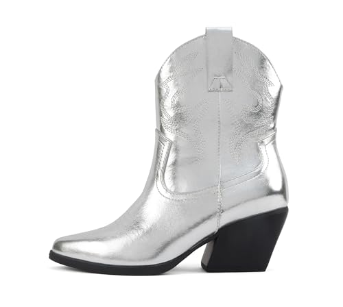 Image of Soda inchBLAZING inch ~ Women Western Bootie Pointe Toe with Low Heel (Wide Fit Available)