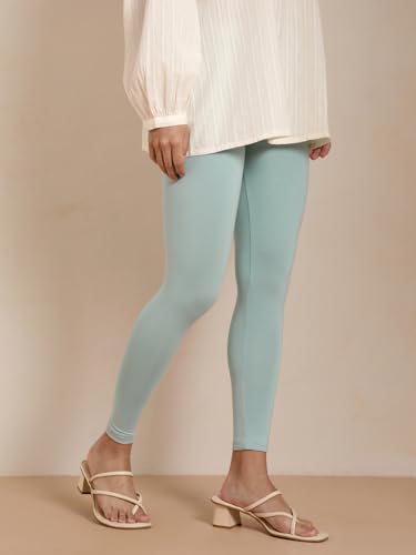 Image of TWIN BIRDS Women Viscose Ankle Leggings | Stretchable Kurti Wear Bottom