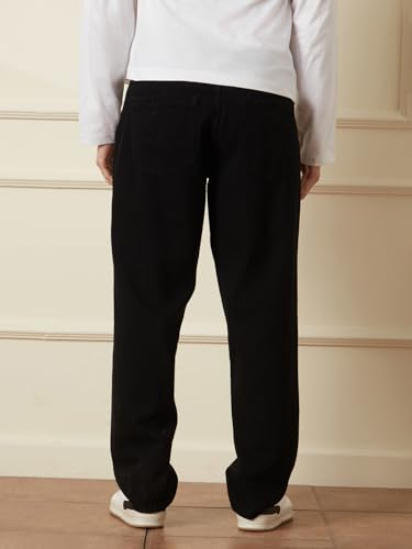 Image of WROGN Men's 100% Cotton Jeans | Solid | Anti Fit