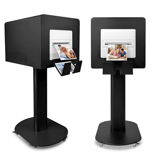 RDYMONKEY Photo Booth Printer Stand Heavy Duty Metal Printer Station Setup for DNP DS620 RX1HS QW410 HiTi P525L Professional Photobooth Printer Holder for Wedding Party Event