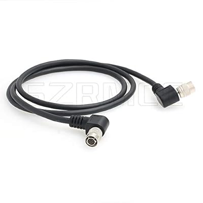 SZRMCC Right Angle Hirose 6 pin Female to Right Angle Hirose 6 pin Female Basler GigE CCD Industrial Camera Power I/O Extension Cable (Right Angle to Right Angle, 1m)