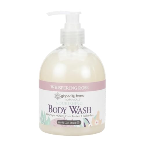 Image of Ginger Lily Farms Botanicals Body Wash, 16.9oz, Whispering Rose