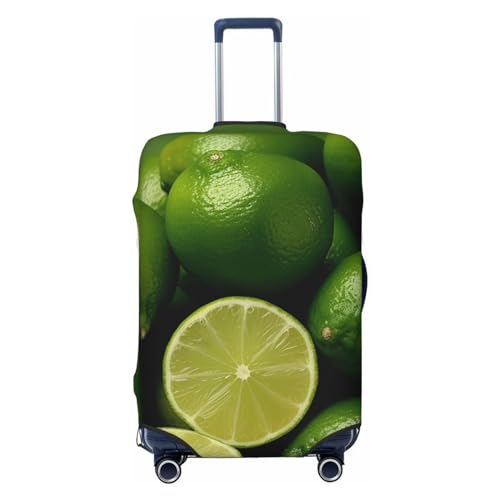 Travel Luggage Covers For Suitcase, Fresh Green Lime Elastic Suitcase Protector Washable Anti-Scratch Suitcase Baggage Cover Luggage Protector Fits 18-32 Inch Luggage