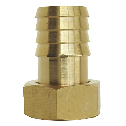 SOMATHERM FOR YOU ///1830-15L Fitting Brass Ribbed F15 / 21 Barbed Wire Female Law 15/21-D.15 Pipe, Gray, Klein - Image 3