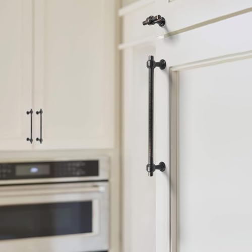 Image of 10 Pack 7.5 inch(192mm) Oil Rubbed Bronze Cabinet Pulls Kitchen Cabinet Handles Cabinet Hardware Drawer Pulls for Cupboard CK0081