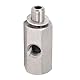 M10x1,0-Öldrucksensor-T-Stück auf M10-Adapter, Turbo-Versorgungsleitungsmessgerät, M10x1,5-Innengewinde X 1,5-Außengewinde mit 1/8 NPT-Seitenanschluss, Edelsta