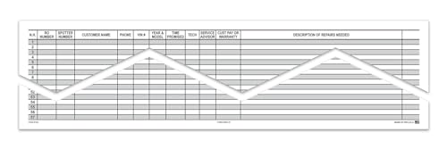 Automotive Route Sheet Pad – 57 Line Appointment Schedule Sheets,