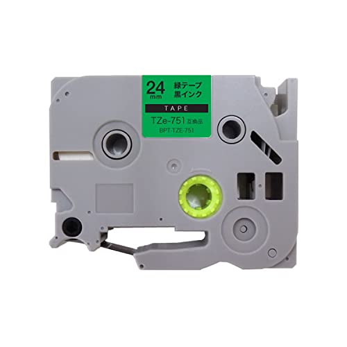 ブラザー用 ピータッチ 互換 テープ TZe-751 ラベルカートリッジ 24mm ピータッチキューブ対応