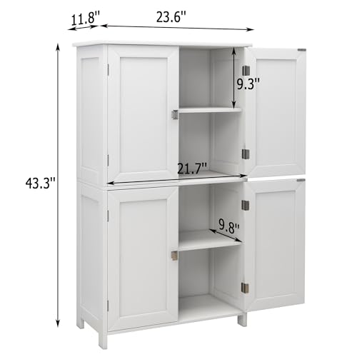 TaoHFE White Bathroom Storage Cabinet - 5% Off